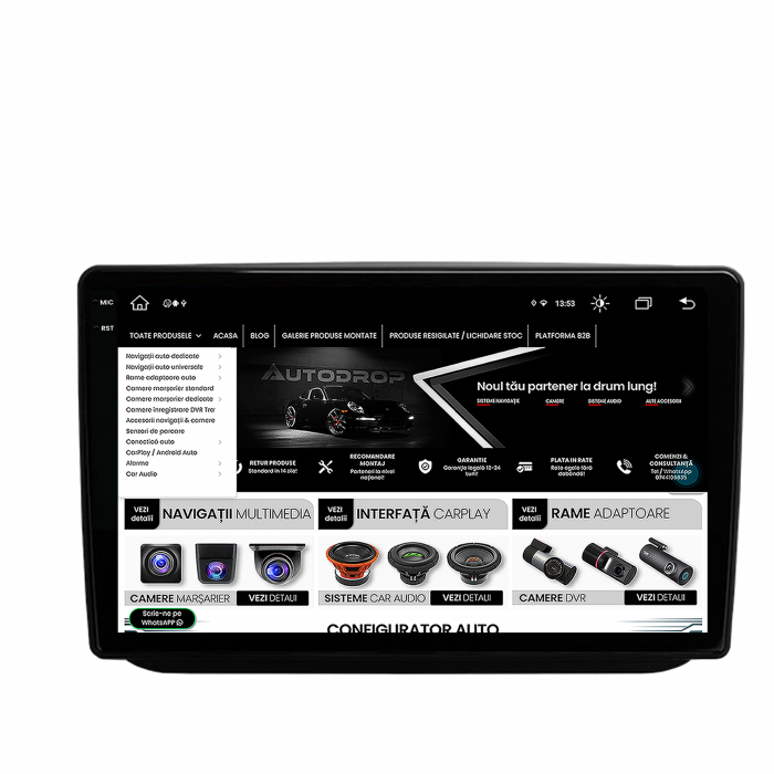 Navigatie 2K Android 13 Skoda Fabia 4+64GB | AutoDrop.ro [8]