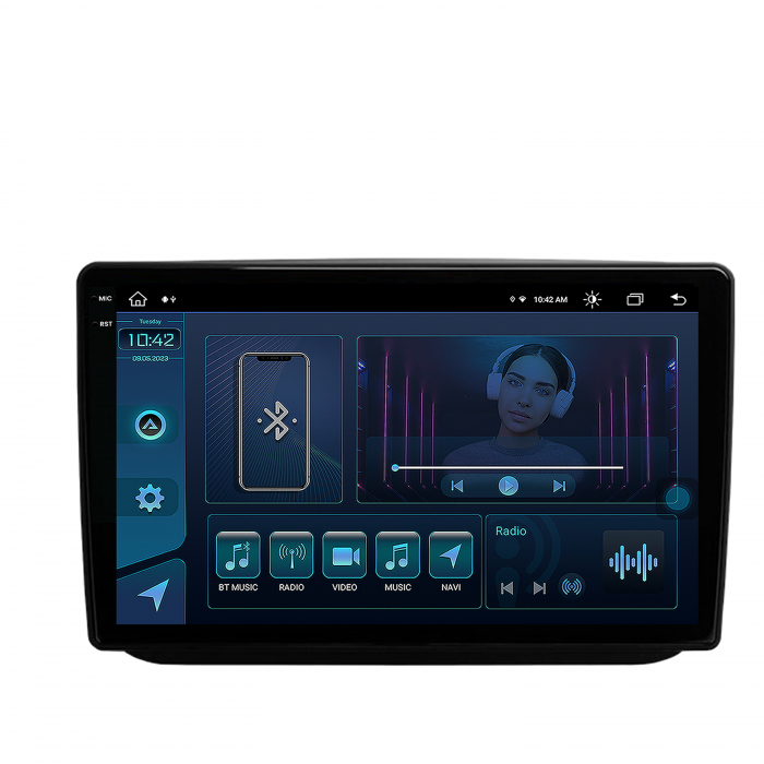 Navigatie 2K Android 13 Skoda Fabia 8+256GB | AutoDrop.ro [2]