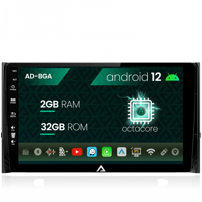 Navigatie skoda kodiaq, android 12, a-octacore 2gb ram + 32gb rom, 10.1 inch - ad-bga10002+ad-bgrkit028