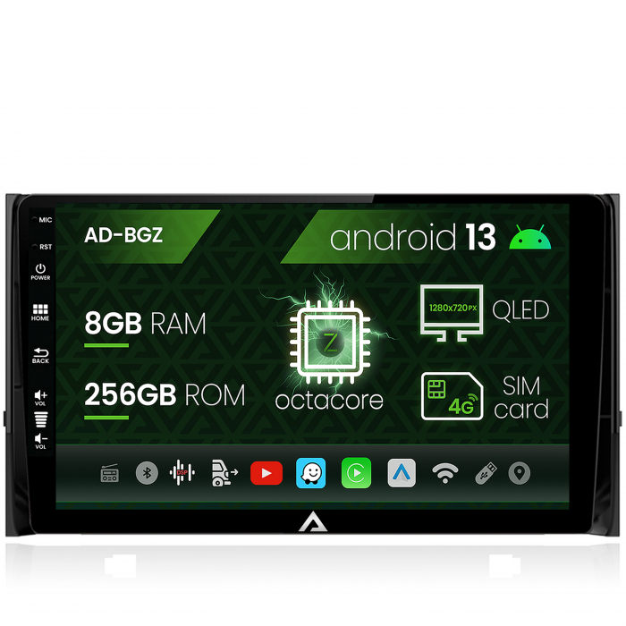 Navigatie skoda kodiaq, android 13, z-octacore 8gb ram + 256gb rom, 10.1 inch - ad-bgz10008+ad-bgrkit028