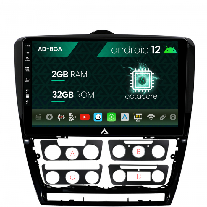 Navigatie Android 12 Skoda Octavia 2 2GB | AutoDrop.ro [1]