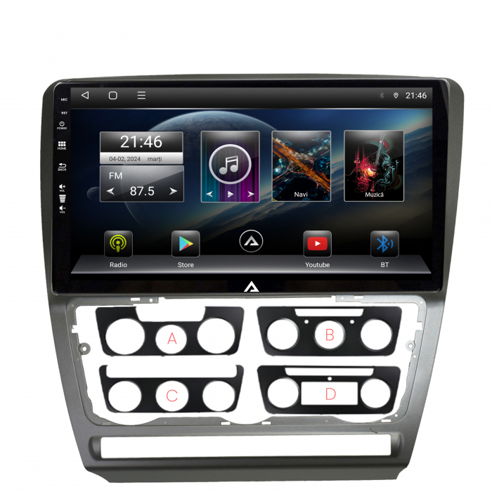 Navigatie Skoda Octavia 2 10Inch Android | AutoDrop.ro [2]