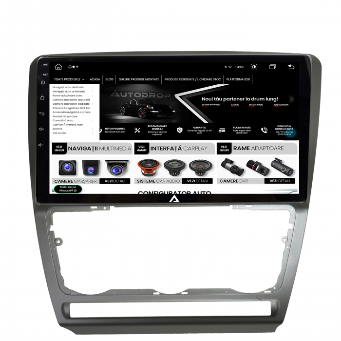 Navigatie Android 13 Skoda Octavia 2 8GB | AutoDrop.ro [4]