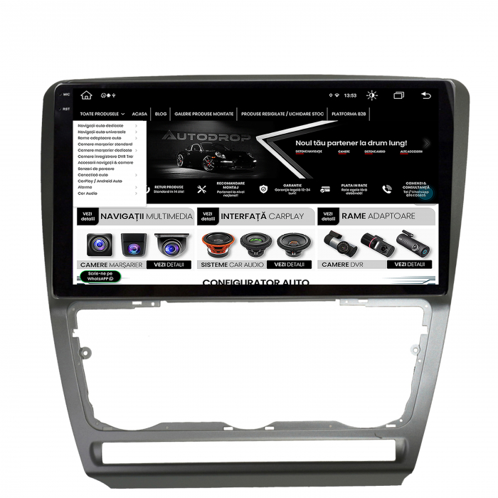 Navigatie Android 13 2K Skoda Octavia 2 8GB | AutoDrop.ro [13]