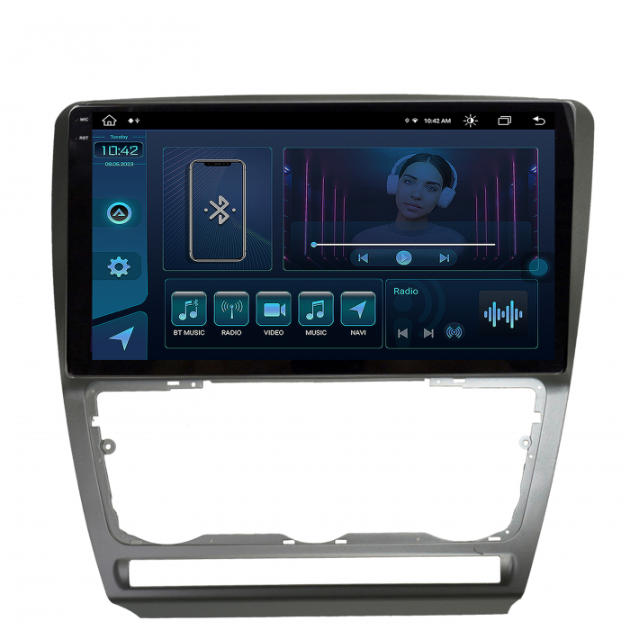 Navigatie Android 13 2K Skoda Octavia 2 8GB | AutoDrop.ro [2]