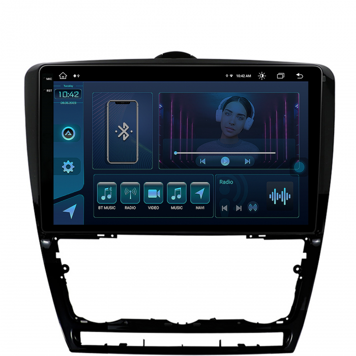 Navigatie Android 13 2K Skoda Octavia 2 8GB | AutoDrop.ro [2]