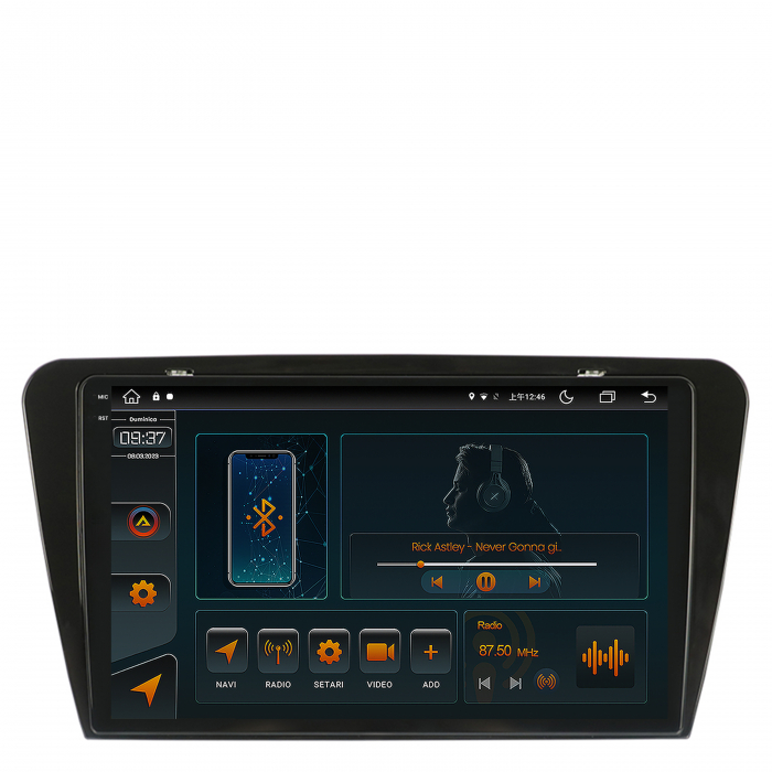 Android 13 2K Skoda Octavia 3 4+64GB | AutoDrop.ro [2]