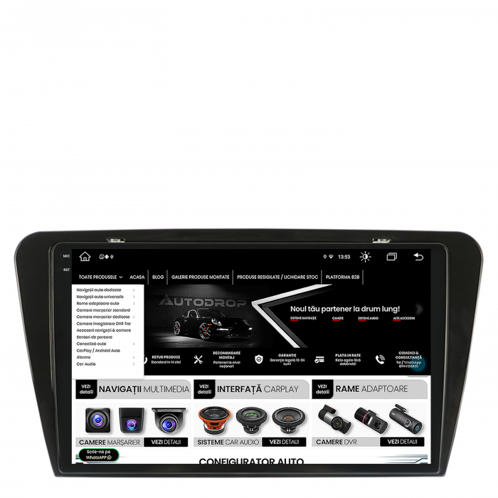 Android 13 2K Skoda Octavia 3 8+256GB | AutoDrop.ro [11]