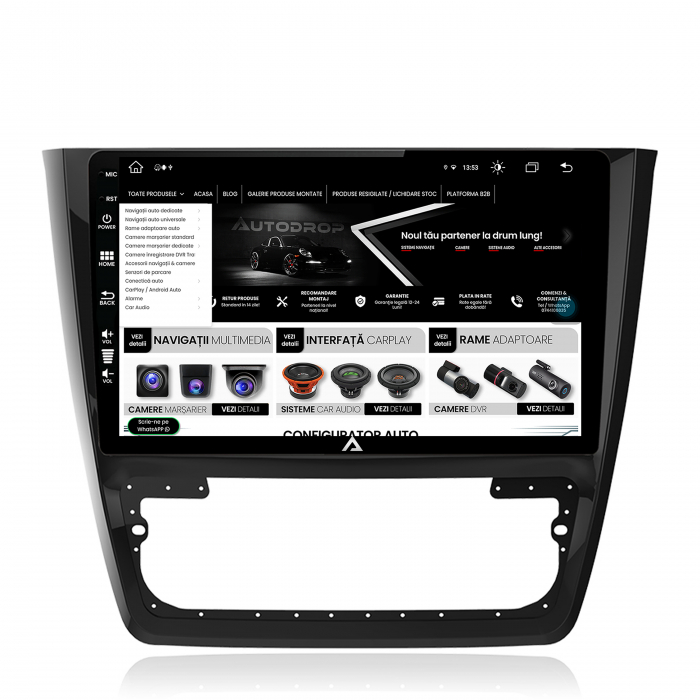 Carplay Skoda Yeti 10Inch AD-BGZ 8+256GB | AutoDrop.ro [5]