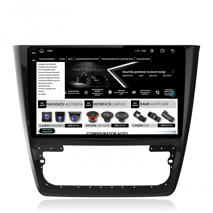Carplay Skoda Yeti 2K 10Inch AD-BGX 8+256GB | AutoDrop.ro [12]