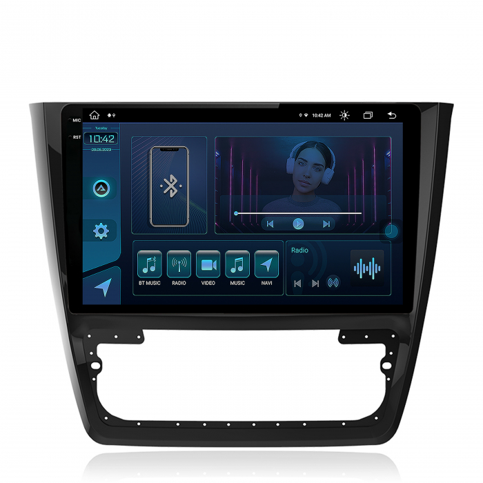 Carplay Skoda Yeti 2K 10Inch AD-BGX 8+256GB | AutoDrop.ro [2]