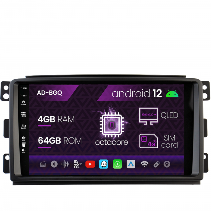 Carplay SMART Fortwo 2007-2011 4+64GB AD-BGQ | AutoDrop [2]