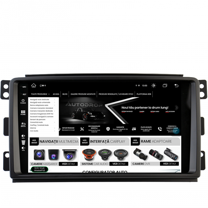 Carplay SMART Fortwo 2007-2011 8+256GB AD-BGZ | AutoDrop [6]