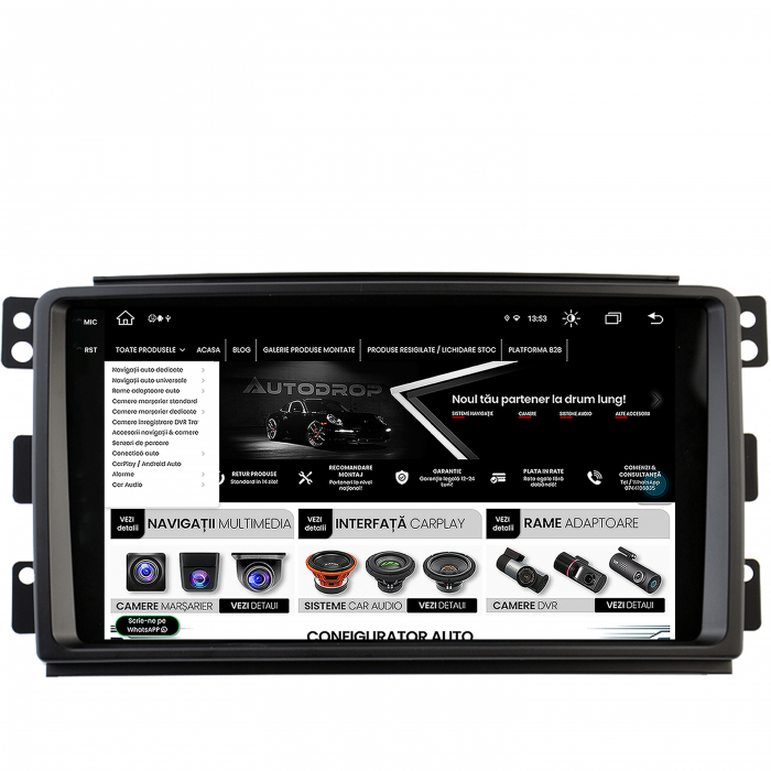 Carplay SMART Fortwo 2007-2011 8+256GB AD-BGX | AutoDrop [8]