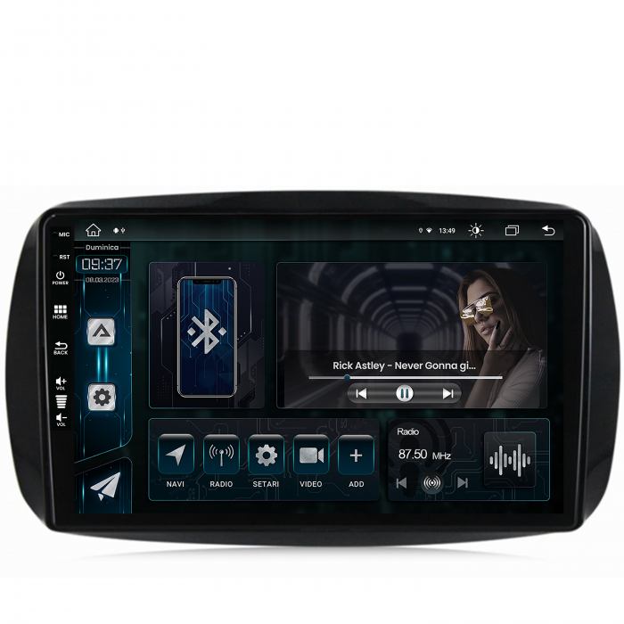 Carplay SMART Fortwo 2016-Prezent 8+256GB AD-BGZ | AutoDrop [2]