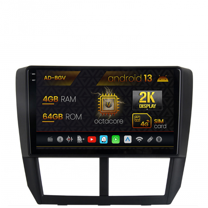 Navigatie 2K Android Subaru Forester 4+64GB | AutoDrop.ro [9]