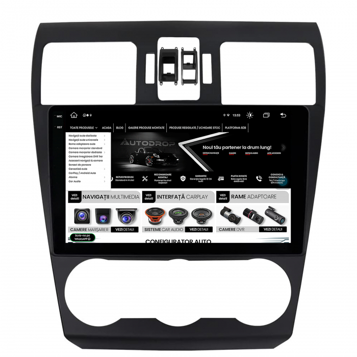 Navigatie 2K Android Subaru Forester 8+256GB | AutoDrop.ro [8]