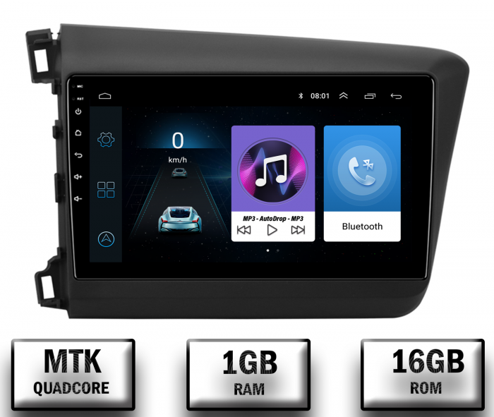 Navigatie Android Honda Civic 2012+ 1GB | AutoDrop.ro [1]