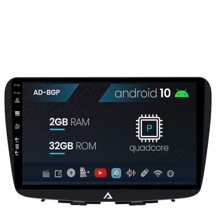Navigatie suzuki baleno, android 10, p-quadcore 2gb ram + 32gb rom, 9 inch - ad-bgp9002+ad-bgrkit310