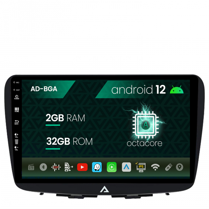 Navigatie Suzuki Baleno, Android 12, A-Octacore 2GB RAM + 32GB ROM, 9 Inch - AD-BGA9002+AD-BGRKIT310