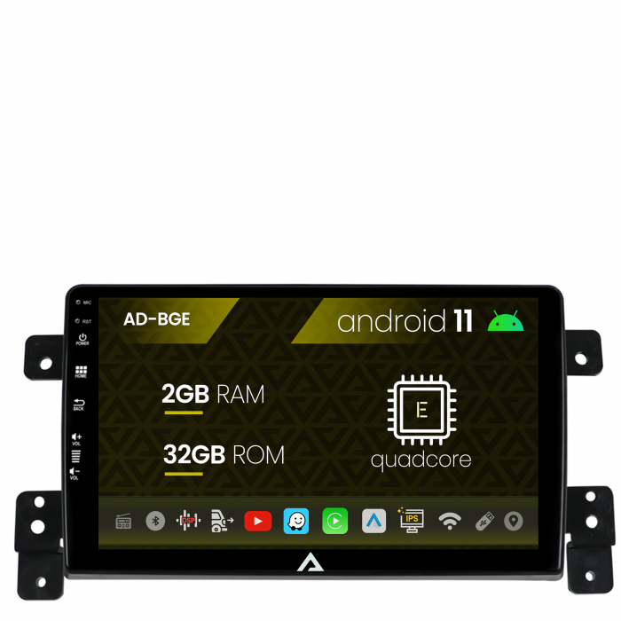Navigatie suzuki grand vitara (2005-2015), android 11, e-quadcore 2gb ram + 32gb rom, 9 inch - ad-bge9002+ad-bgrkit314