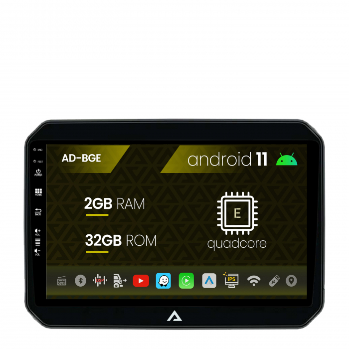 Navigatie suzuki ignis (2016+), android 11, e-quadcore 2gb ram + 32gb rom, 9 inch - ad-bge9002+ad-bgrkit308