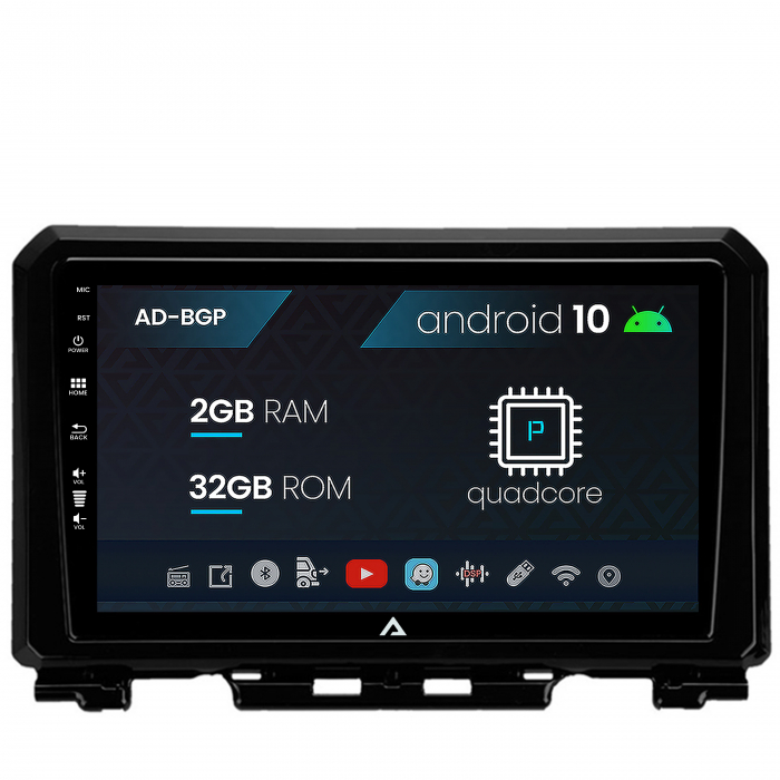 Navigatie Suzuki Jimny (2018+), Android 10, P-Quadcore 2GB RAM + 32GB ROM, 9 Inch - AD-BGP9002+AD-BGRKIT312