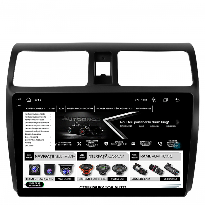 Navigatie 2K Android 13 Suzuki Swift 4+64GB | AutoDrop.ro [9]