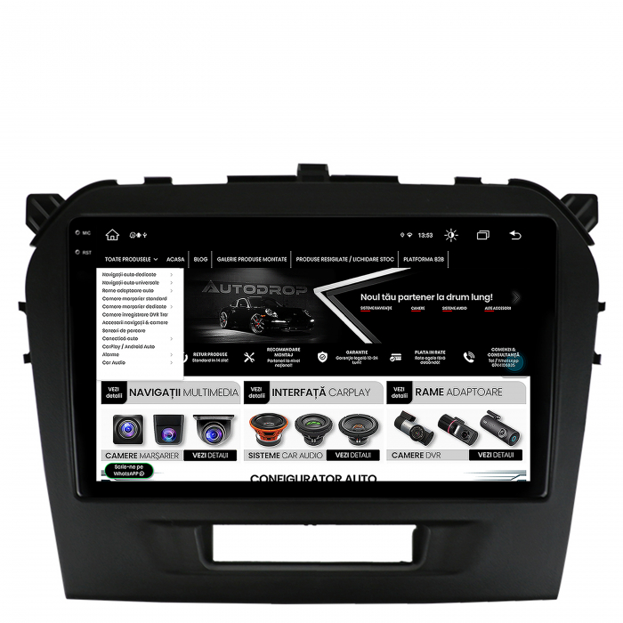 Navigatie 2K Android 13 Suzuki Vitara 8GB | AutoDrop.ro [9]