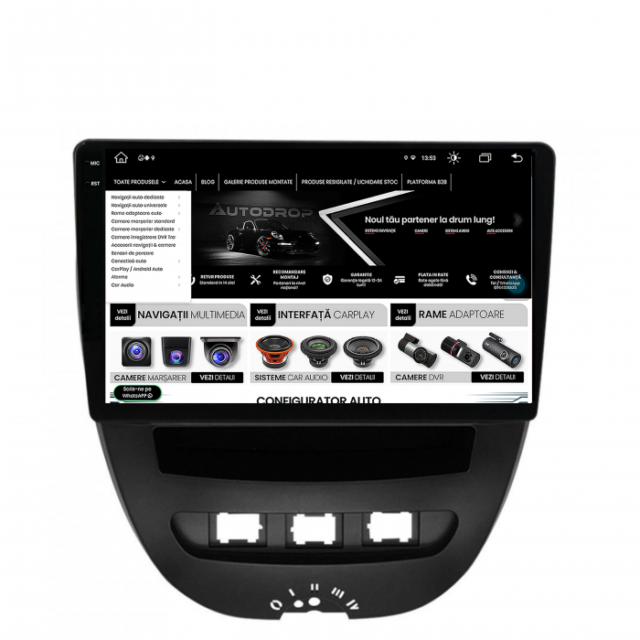 Navigatie Android 13 2K Toyota RAV4 4+64GB B | AutoDrop.ro [13]