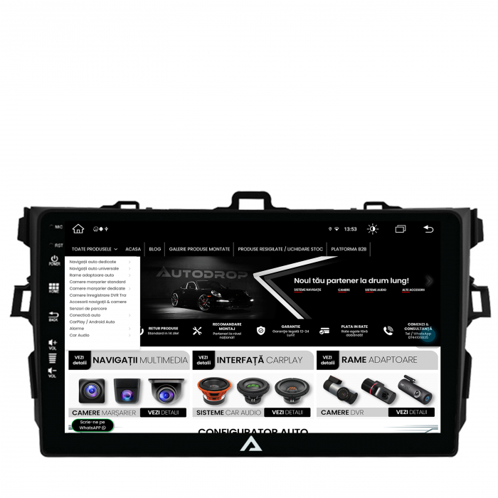 Navigatie Android 13 Toyota Corolla 8+256GB | AutoDrop.ro [7]