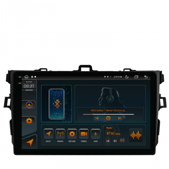 Navigatie 2K Android 13 Toyota Corolla 4+64GB | AutoDrop.ro [2]