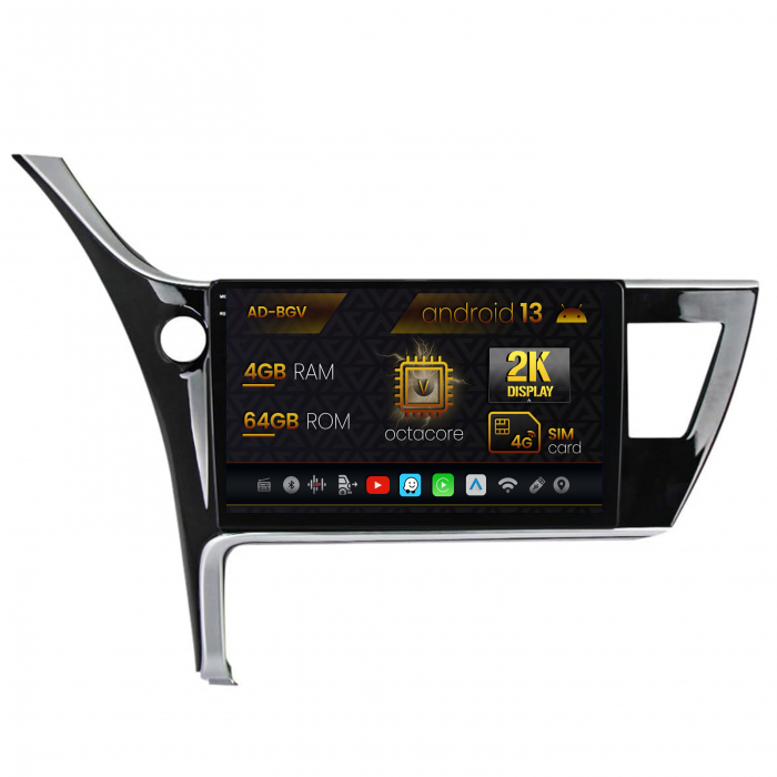 Navigatie 2K Android 13 Toyota Corolla 4+64GB | AutoDrop.ro [1]