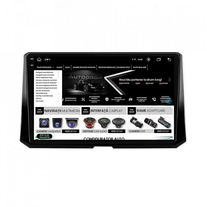 Navigatie 2K Android 13 Toyota Corolla 4+64GB | AutoDrop.ro [12]