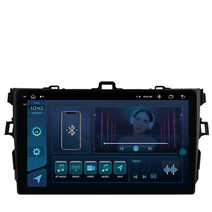 Navigatie 2K Android 13 Toyota Corolla 8+256GB | AutoDrop.ro [2]