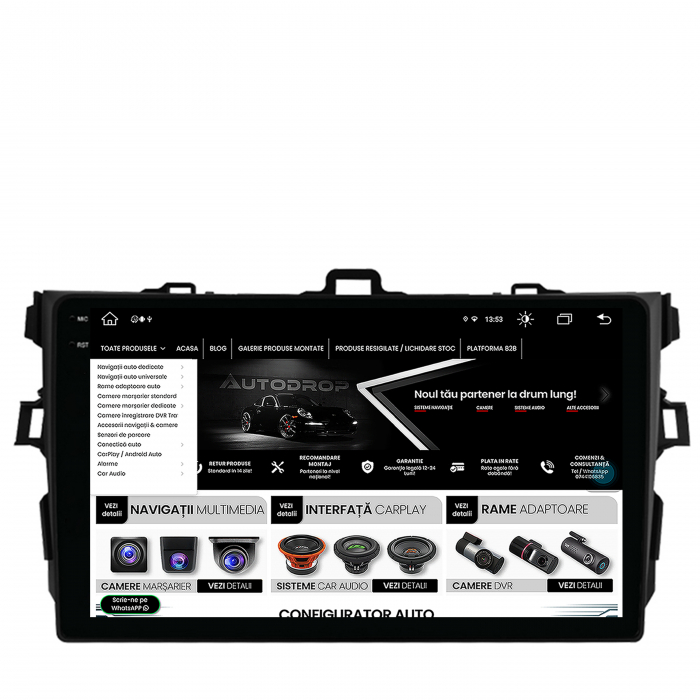 Navigatie 2K Android 13 Toyota Corolla 8+256GB | AutoDrop.ro [10]
