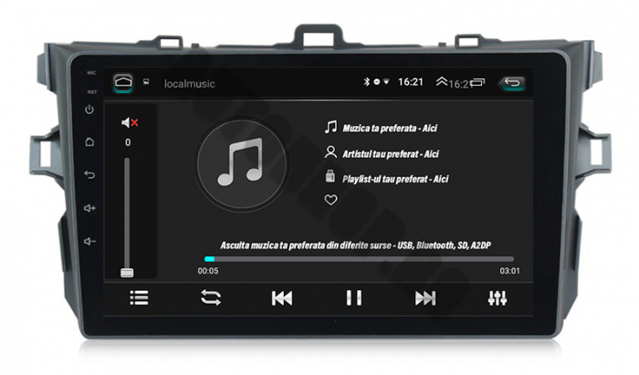 Navigatie Android Toyota Corolla 1+16GB | AutoDrop.ro [9]