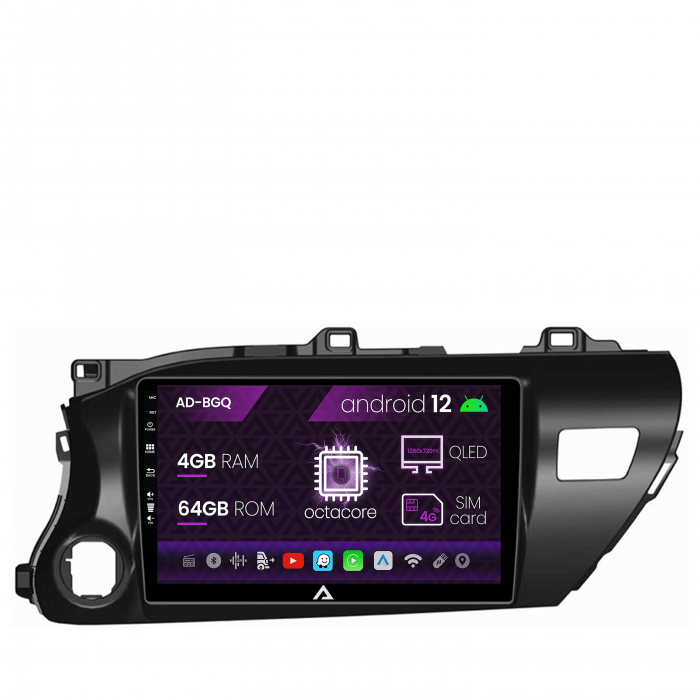 Navigatie Android 12 Toyota Hilux QLED | AutoDrop.ro [2]