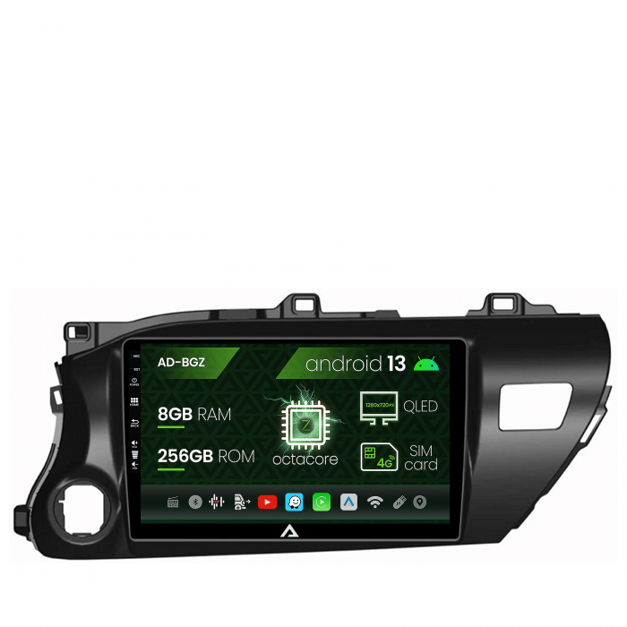 Navigatie Android 13 Toyota Hilux 8+256GB | AutoDrop.ro [2]