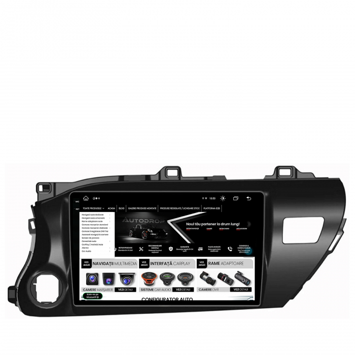 Navigatie Android 13 2K Toyota Hilux 8+256GB | AutoDrop.ro [13]
