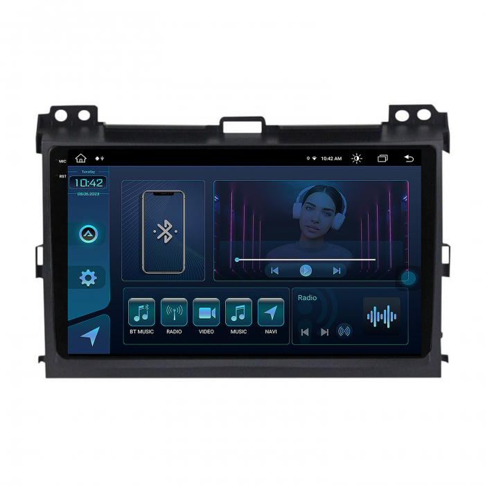 Navigatie Android 13 2K Prado 8+256GB | AutoDrop.ro [2]
