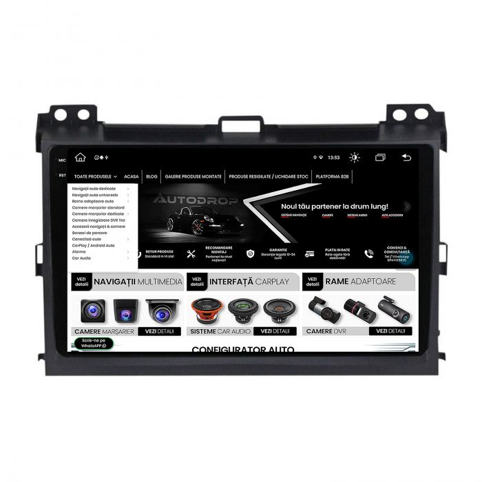 Navigatie Android 13 2K Prado 8+256GB | AutoDrop.ro [11]