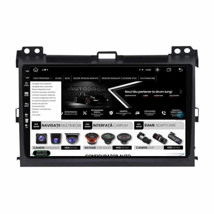 Navigatie Android 13 Toyota Prado 8+256GB | AutoDrop.ro [4]