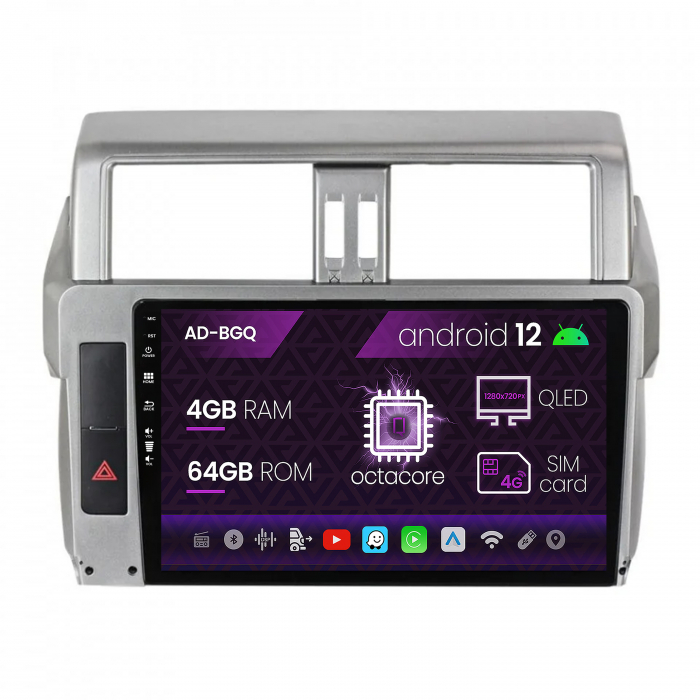 Navigatie Android 12 Land Cruiser 14-16 QLED | AutoDrop.ro [2]
