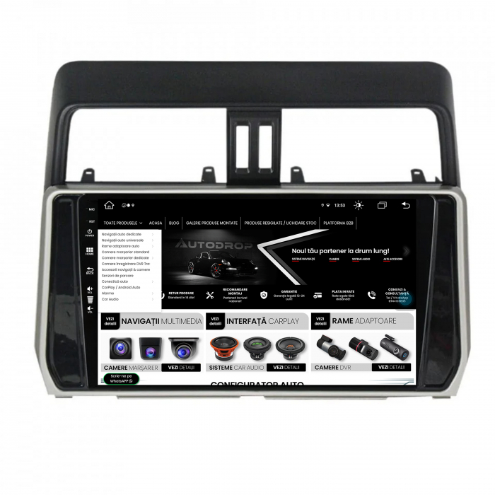 Navigatie Android 13 Land Cruiser 2018+ 8+256GB | AutoDrop.ro [5]
