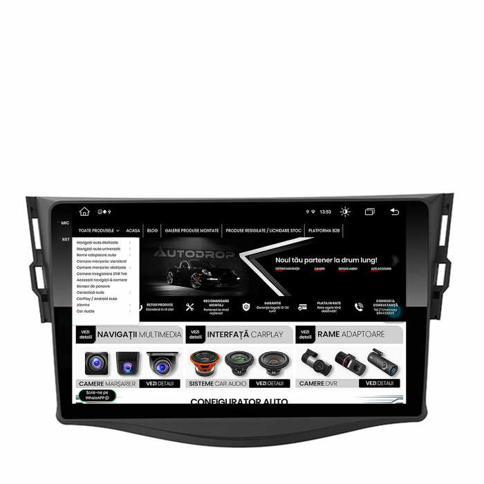Navigatie 2K Android 13 Toyota RAV4 8+256GB | AutoDrop.ro [10]