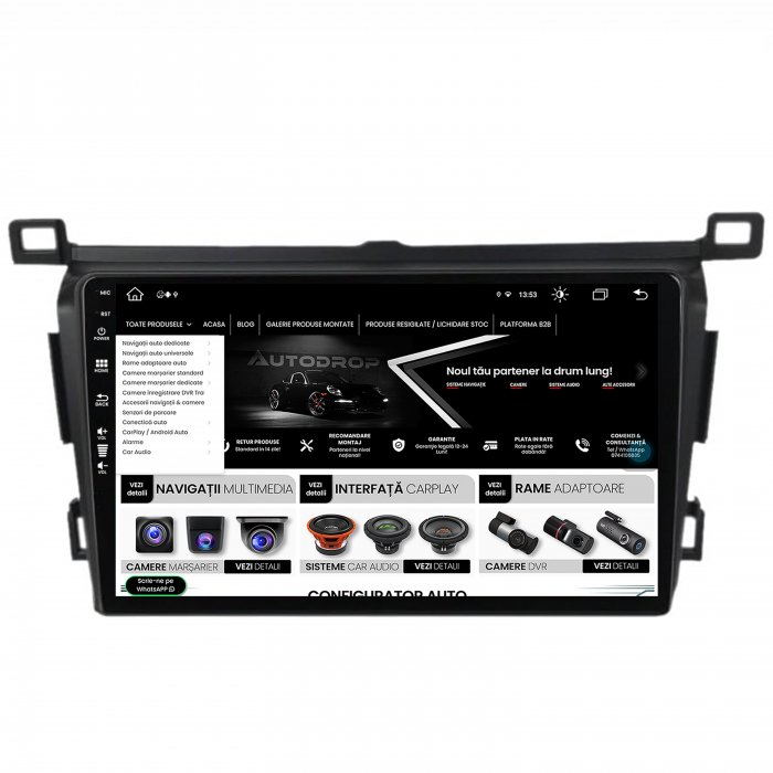 Android 13 Toyota RAV4 2013 8+256GB | AutoDrop.ro [4]