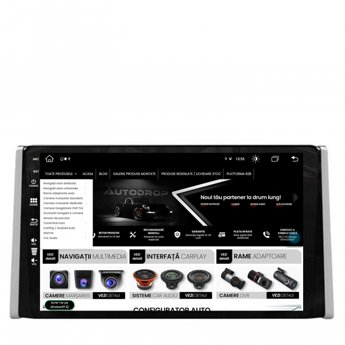 Carplay Android 13 Toyota RAV4 2018+ 8GB | AutoDrop.ro [4]