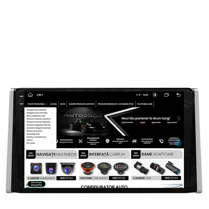 Carplay Android 13 Toyota RAV4 2018+ 8GB | AutoDrop.ro [13]