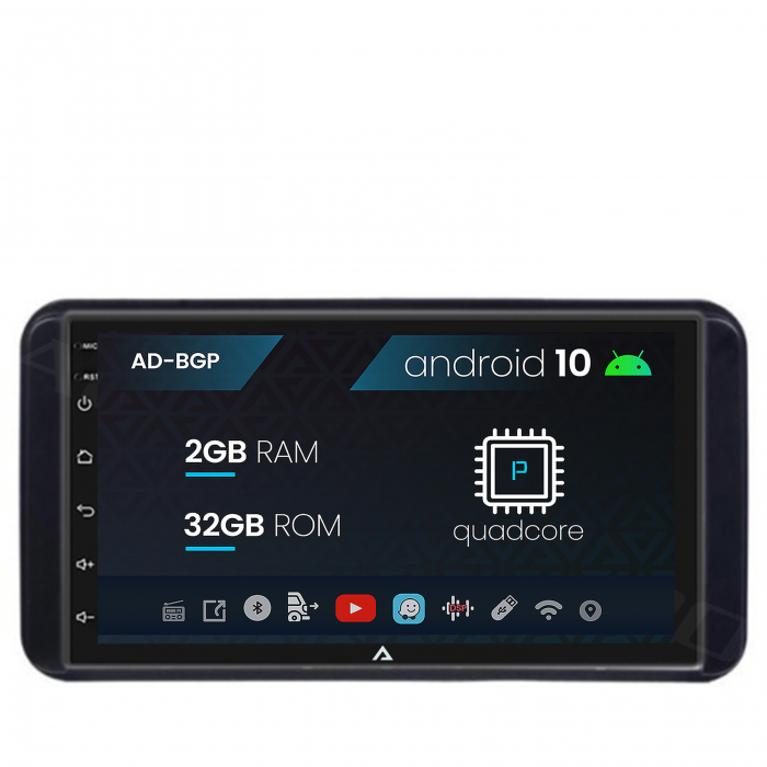 Navigatie Toyota RAV4, Hilux, Android 10, P-Quadcore 2GB RAM + 32GB ROM, 7 inch - AD-BGP1002+AD-BGRTO1182DIN